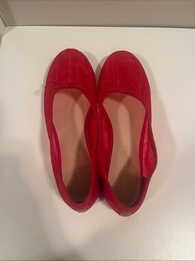 Loeffler Randall Red Bow Ballet Flats